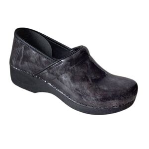 Dansko XP 2.0 Pro Pewter Patent Leather Clogs Work Nurse Hospital 9.5  40EU